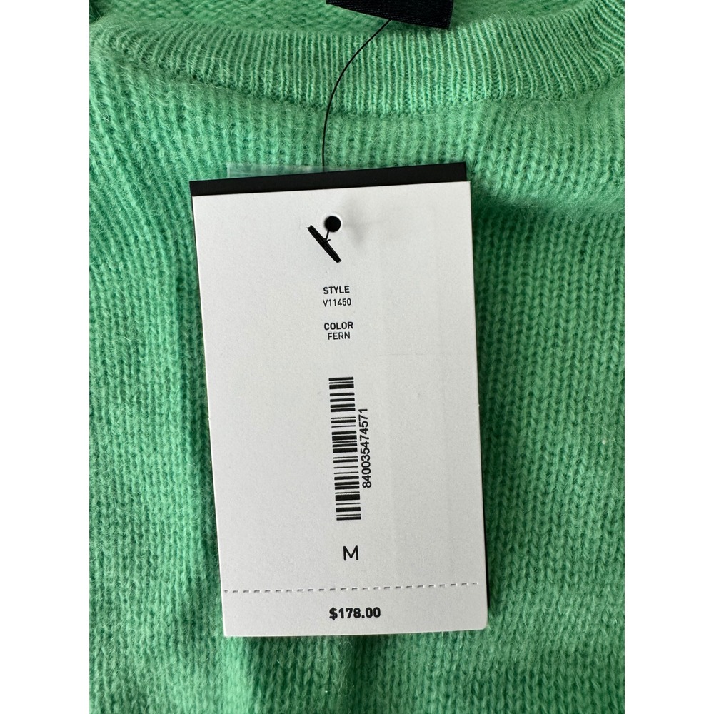 C by Bloomingdale's‎ Cashmere Sweater Green Crew Neck Long Sleeve Women's M - Picture 6 of 7